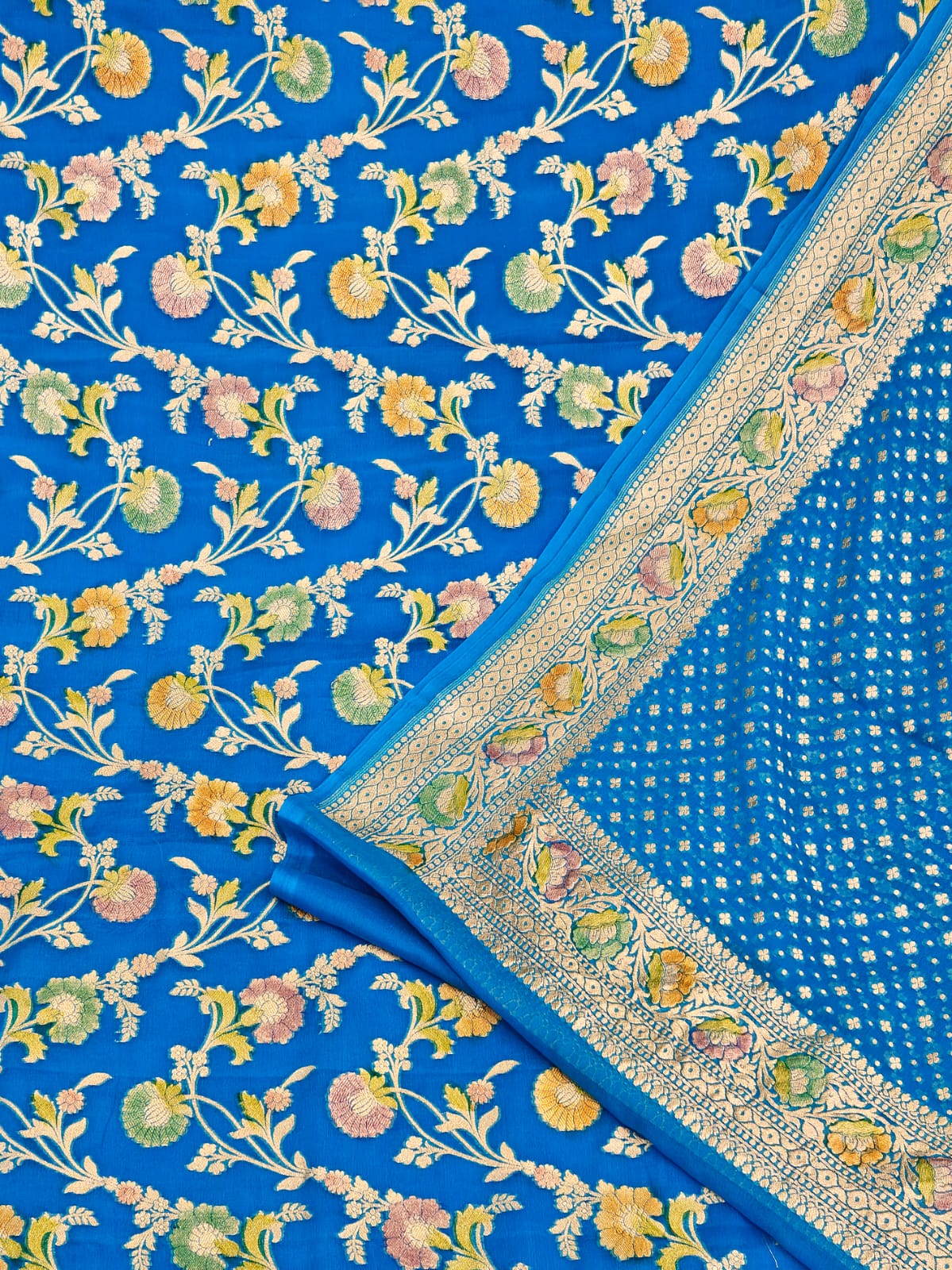 Pure georgette banarsi khadi