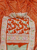 Pure georgette banarsi khadi